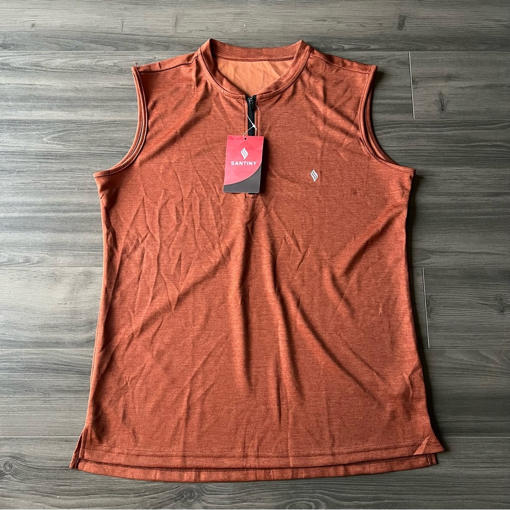 Vibrant Orange Tank Top for Effortless Style